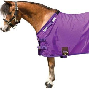 Dura-Nylon Open Front Miniature Stable Sheet | Size 46 | Color Black